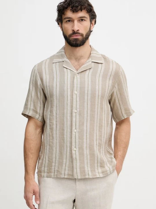 Obrázek produktu United Colors of Benetton košile pánská lněná