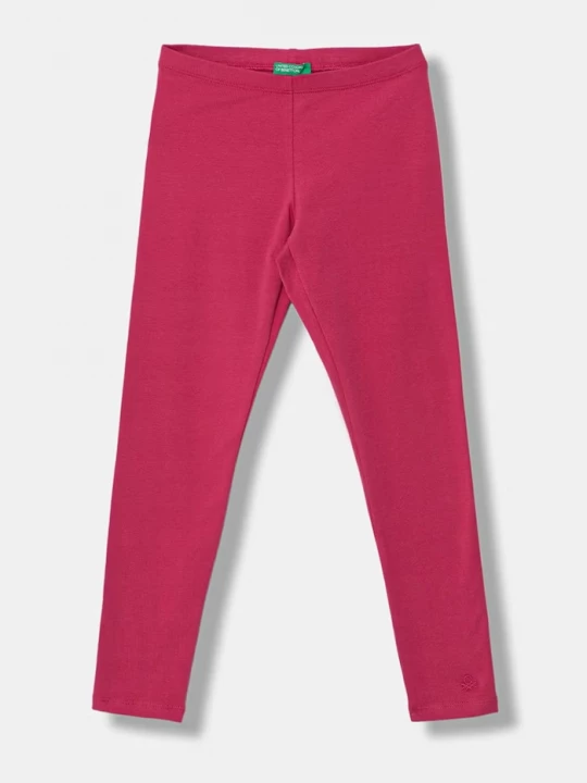 Obrázek produktu United Colors of Benetton legíny dětské bavlněné s elastanem růžová