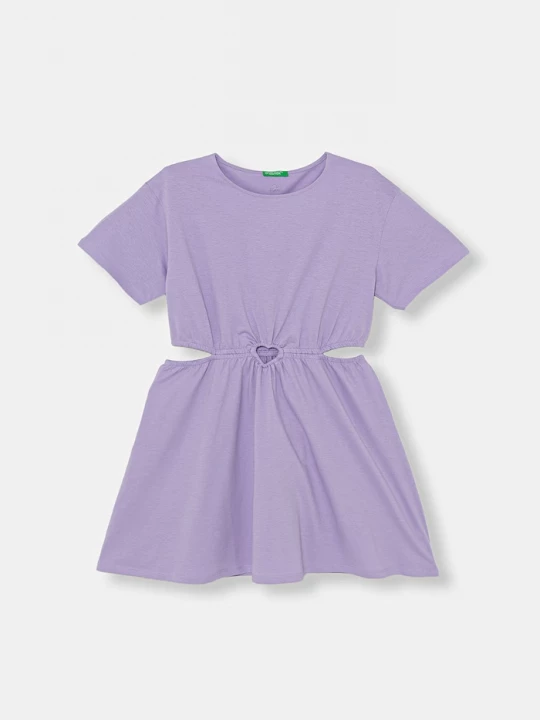 Obrázek produktu United Colors of Benetton letní šaty bavlněné fialová