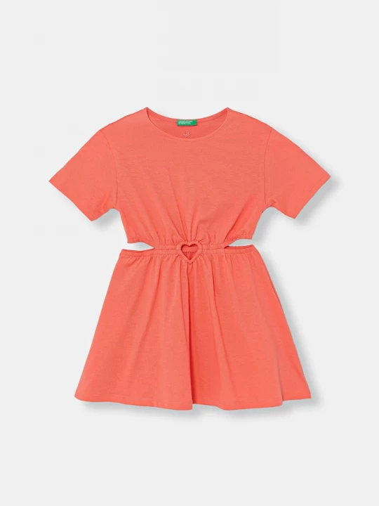 Obrázek produktu United Colors of Benetton letní šaty bavlněné oranžová