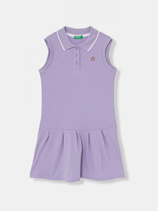 Obrázek produktu United Colors of Benetton letní šaty bavlněné s elastanem fialová