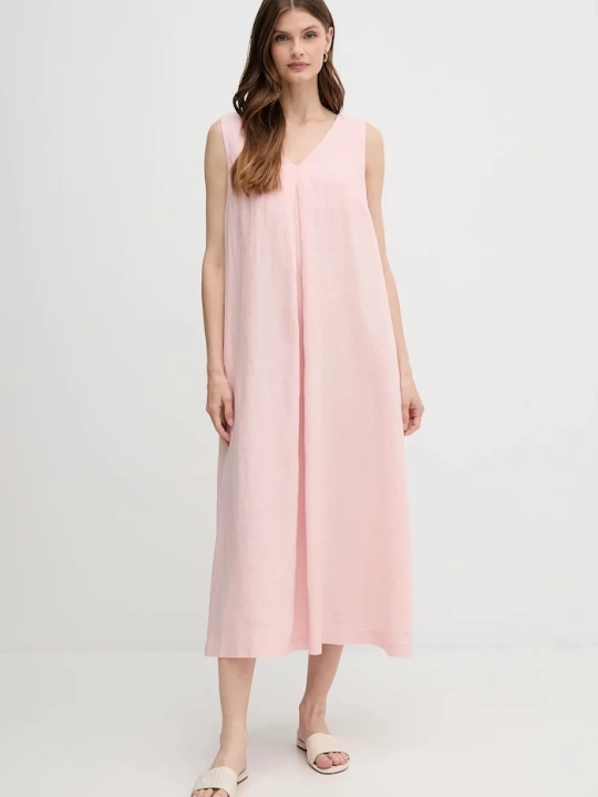 Obrázek produktu United Colors of Benetton Lněné šaty United Colors of Benetton růžová