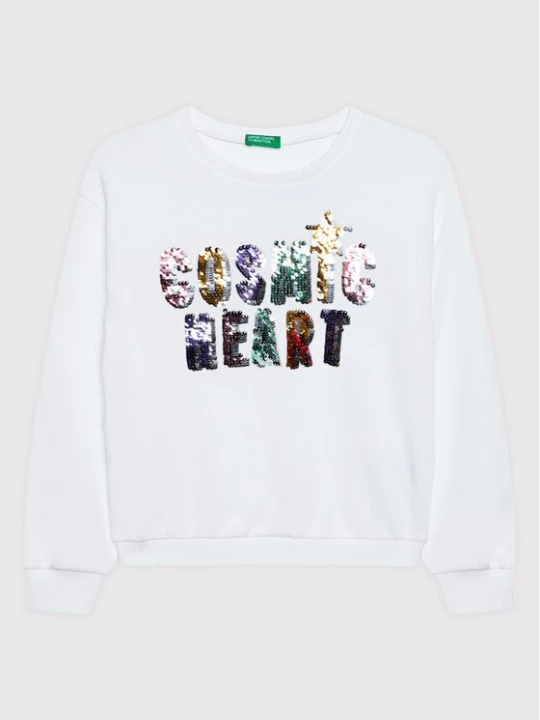 Obrázek produktu United Colors Of Benetton Mikina 3J68C101I Bílá Regular Fit