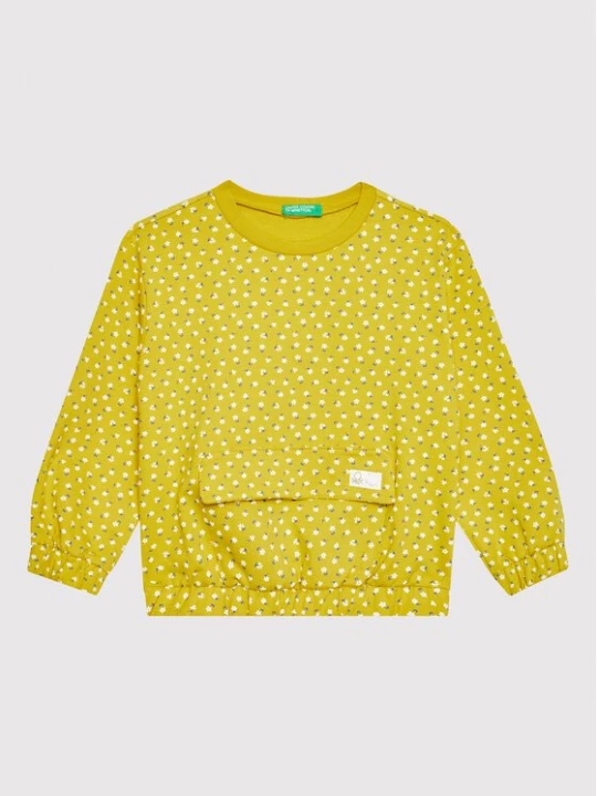 Obrázek produktu United Colors Of Benetton Mikina 3KFUG104Z Zelená Regular Fit