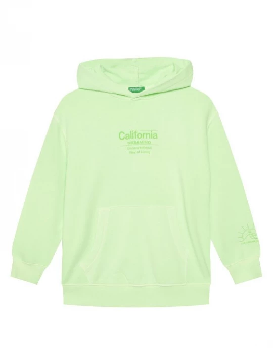 Obrázek produktu United Colors Of Benetton Mikina 3WITC204G Zelená Relaxed Fit