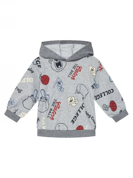 Obrázek produktu United Colors Of Benetton Mikina 3X7YG2017 Šedá Relaxed Fit