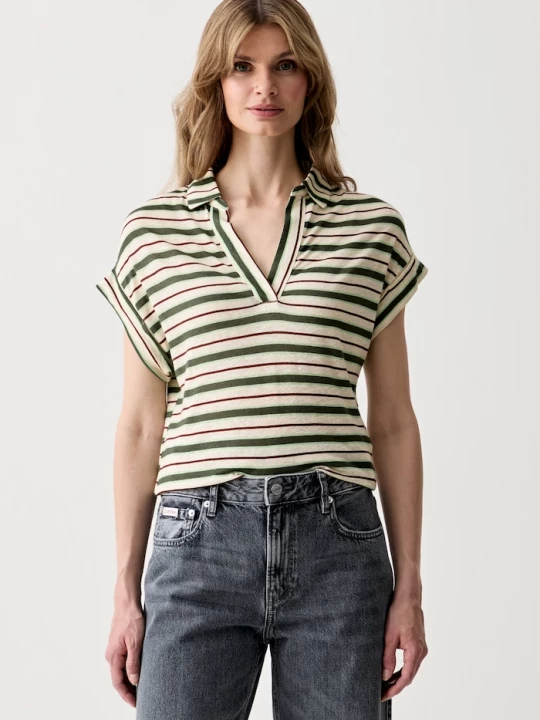 Obrázek produktu United Colors of Benetton polo dámské se lnem zelená