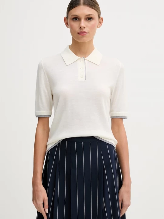 Obrázek produktu United Colors of Benetton polo dámské vlněné béžová