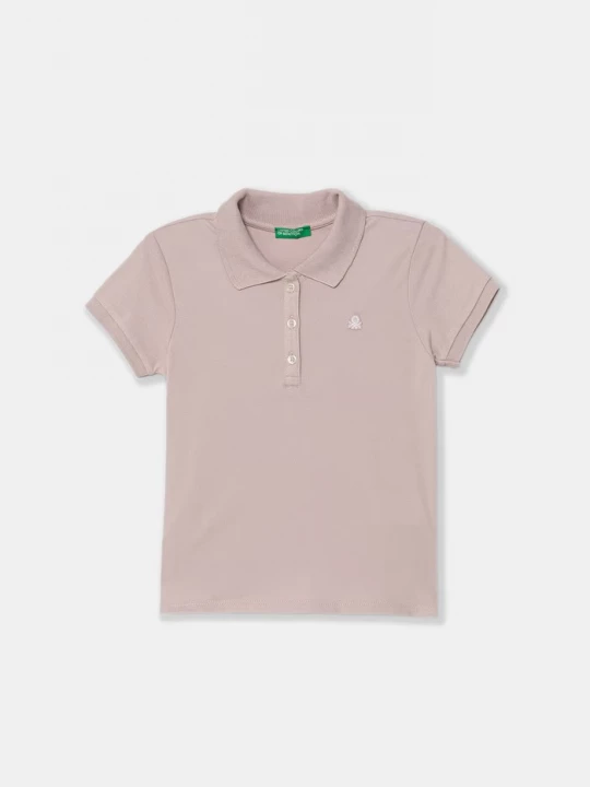 Obrázek produktu United Colors of Benetton Polo dětské bavlněné s elastanem růžová