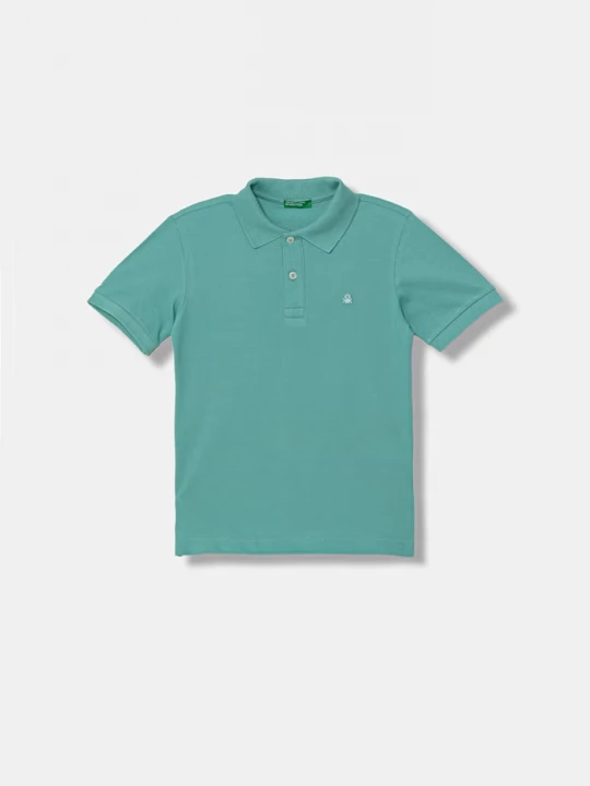 Obrázek produktu United Colors of Benetton polo dětské bavlněné tyrkysová