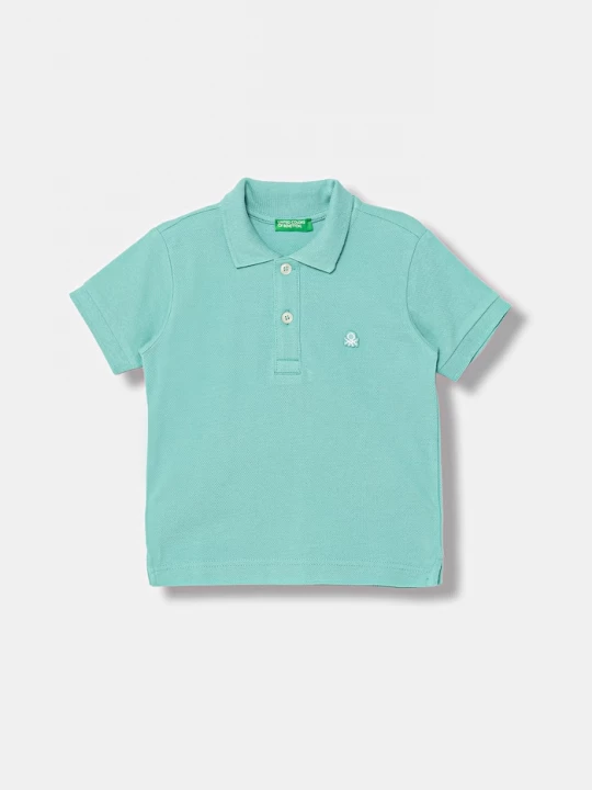 Obrázek produktu United Colors of Benetton polo dětské bavlněné tyrkysová