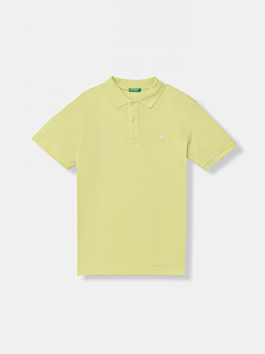 Obrázek produktu United Colors of Benetton polo dětské bavlněné zelená