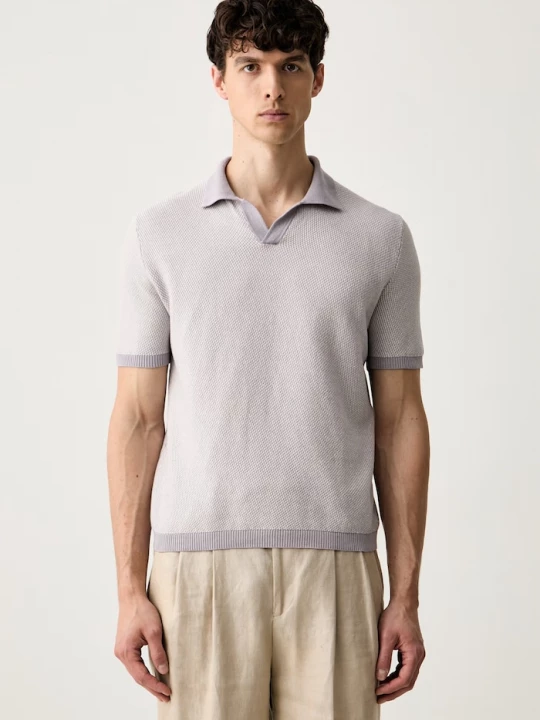 Obrázek produktu United Colors of Benetton polo pánské bavlněné fialová