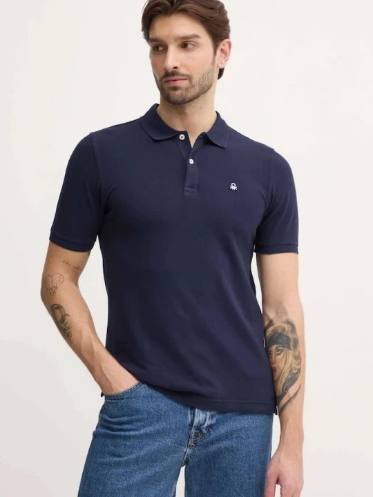Obrázek produktu United Colors of Benetton polo pánské bavlněné s elastanem