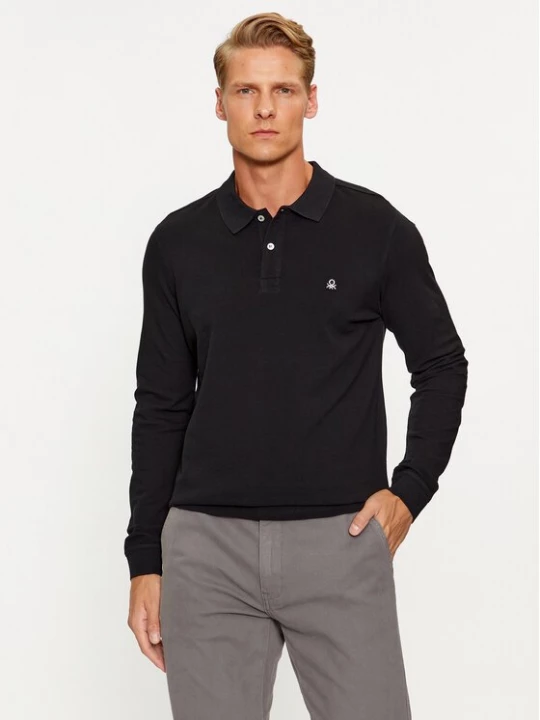 Obrázek produktu United Colors Of Benetton Polokošile 3089J3204 Černá Regular Fit