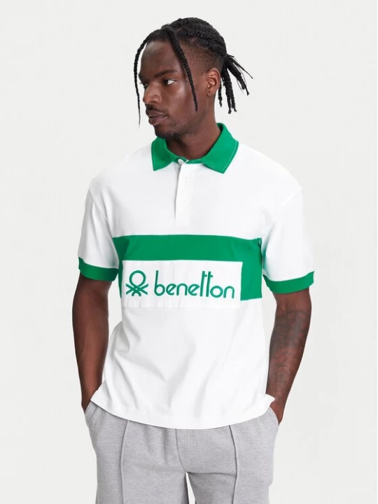 Obrázek produktu United Colors Of Benetton Polokošile 3MCYU301U Bílá Regular Fit