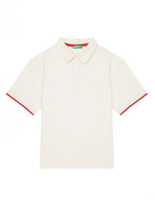Obrázek produktu United Colors Of Benetton Polokošile 3MI5C301U Béžová Relaxed Fit