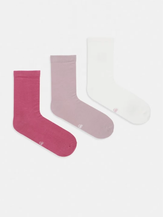 Obrázek produktu United Colors of Benetton ponožky 3-pack růžová
