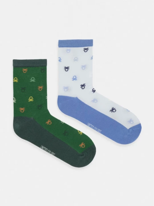 Obrázek produktu United Colors of Benetton ponožky dětské 2-pack zelená