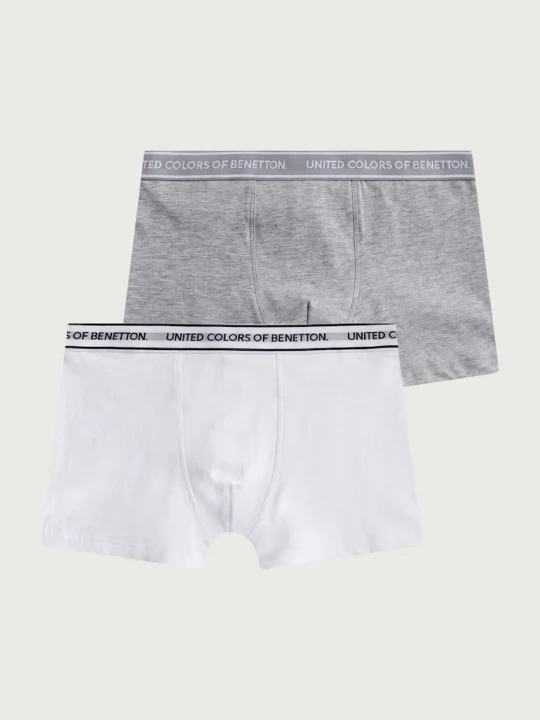 Obrázek produktu United Colors of Benetton přiléhavé boxerky dětské bavlněné s elastanem 2-pack