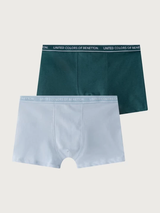 Obrázek produktu United Colors of Benetton přiléhavé boxerky dětské bavlněné s elastanem 2-pack
