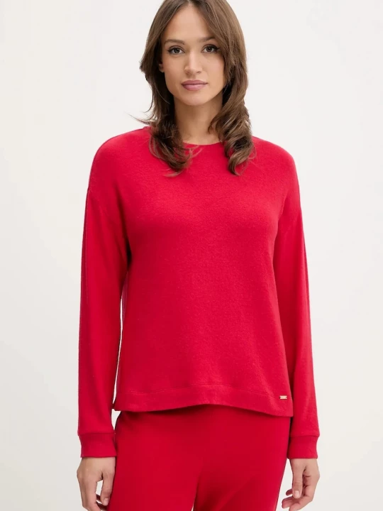 Obrázek produktu United Colors of Benetton Pyžamové tričko dlouhým rukávem United Colors of Benetton červená