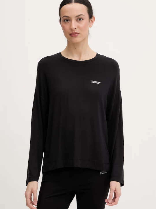 Obrázek produktu United Colors of Benetton pyžamové tričko s dlouhým rukávem dámské černá