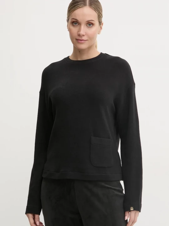 Obrázek produktu United Colors of Benetton Pyžamové tričko s dlouhým rukávem United Colors of Benetton černá