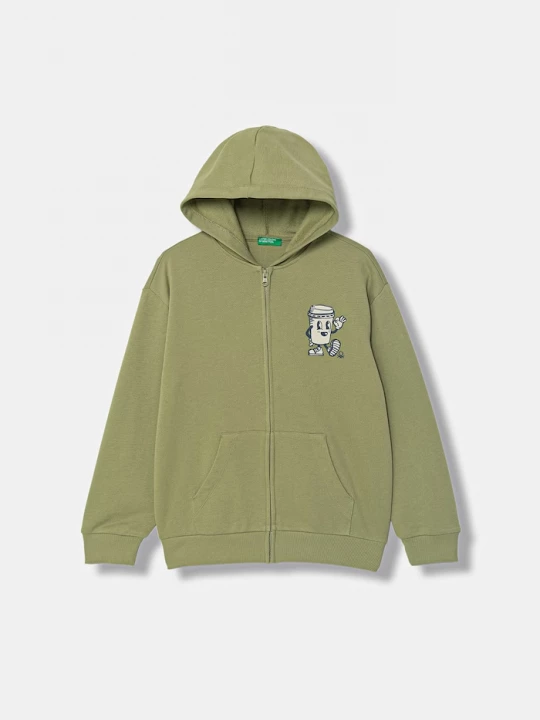 Obrázek produktu United Colors of Benetton rozepínací mikina dětská bavlněná