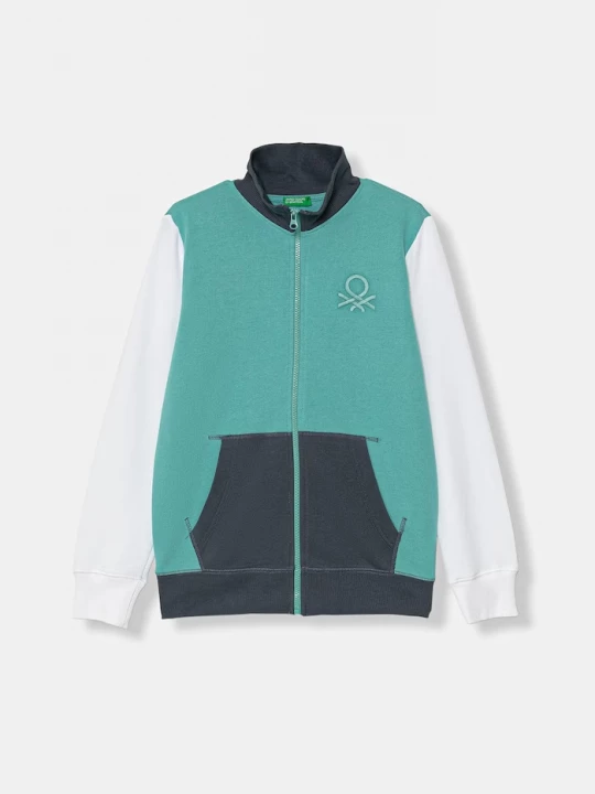 Obrázek produktu United Colors of Benetton rozepínací mikina s kapucí dětská bavlněná