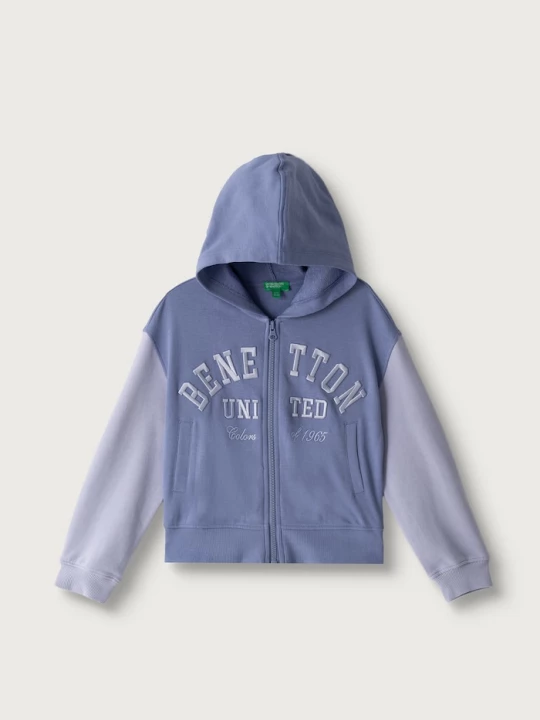 Obrázek produktu United Colors of Benetton rozepínací mikina s kapucí dětská bavlněná