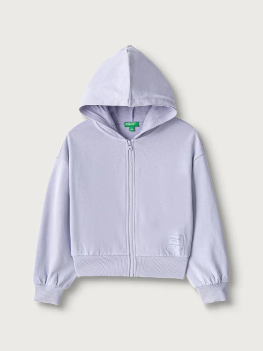 Obrázek produktu United Colors of Benetton rozepínací mikina s kapucí dětská bavlněná