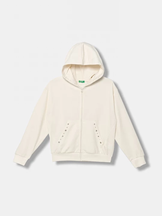 Obrázek produktu United Colors of Benetton rozepínací mikina s kapucí dětská s bavlnou