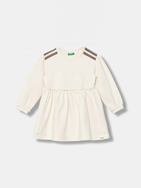 Obrázek produktu United Colors of Benetton rozšířené šaty bavlněné béžová