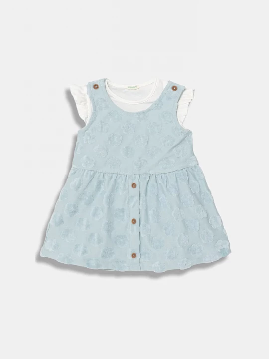 Obrázek produktu United Colors of Benetton rozšířené šaty s bavlnou modrá