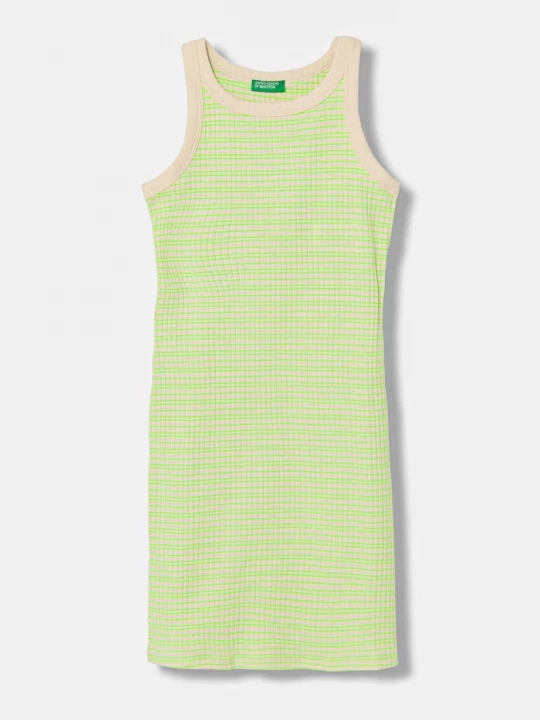Obrázek produktu United Colors of Benetton šaty s bavlnou žlutá