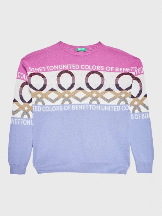 Obrázek produktu United Colors Of Benetton Svetr 1194Q101X Fialová Regular Fit