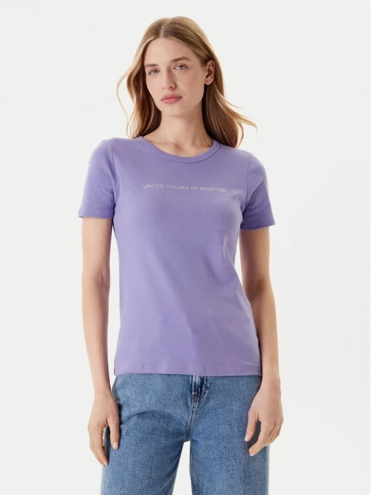 Obrázek produktu United Colors Of Benetton T-Shirt 3GA2E16A2 Fialová Regular Fit