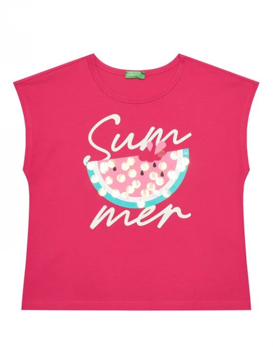 Obrázek produktu United Colors Of Benetton T-Shirt 3I1XC10P0 Růžová Regular Fit