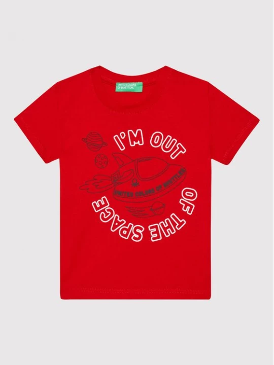 Obrázek produktu United Colors Of Benetton T-Shirt 3I1XG101C Červená Regular Fit