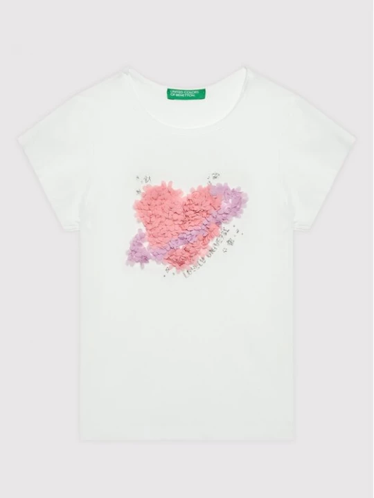 Obrázek produktu United Colors Of Benetton T-Shirt 3I1XG101W Bílá Regular Fit