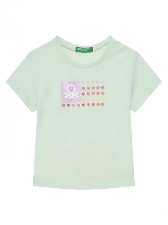 Obrázek produktu United Colors Of Benetton T-Shirt 3I1XG10HU Zelená Regular Fit