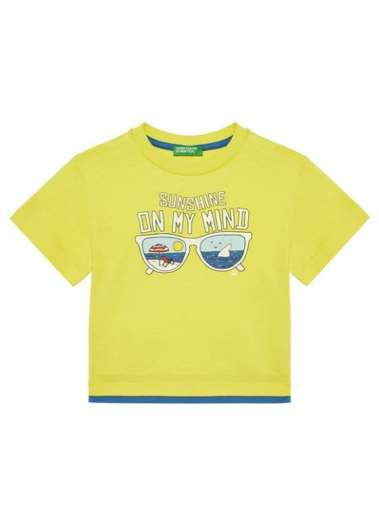 Obrázek produktu United Colors Of Benetton T-Shirt 3SLUG10JF Žlutá Regular Fit
