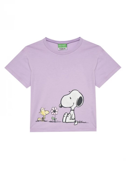 Obrázek produktu United Colors Of Benetton T-Shirt 3X1SG10I9 Fialová Regular Fit