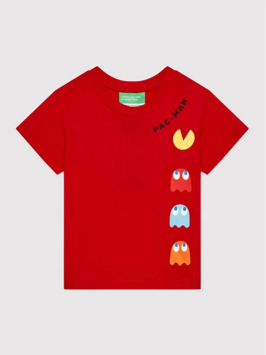 Obrázek produktu United Colors Of Benetton T-Shirt PAC-MAN 3096G102F Červená Regular Fit