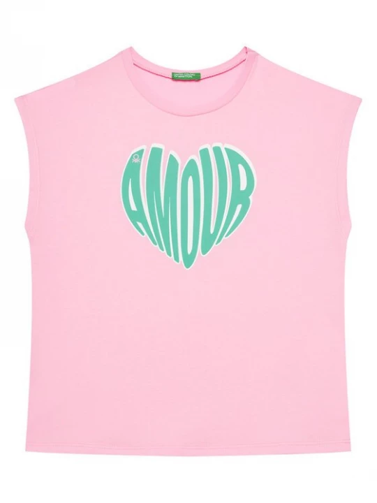 Obrázek produktu United Colors Of Benetton Top 3JERC10PB Růžová Regular Fit