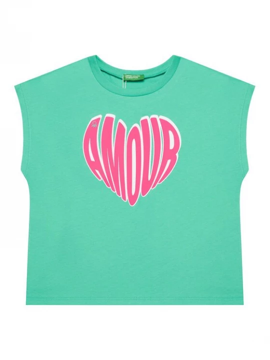 Obrázek produktu United Colors Of Benetton Top 3JERC10PB Zelená Regular Fit
