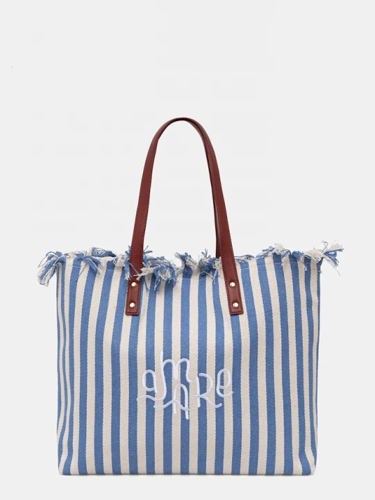 Obrázek produktu United Colors of Benetton tote taška dámská bavlněná modrá
