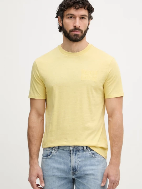 Obrázek produktu United Colors of Benetton tričko pánské bavlněné žlutá