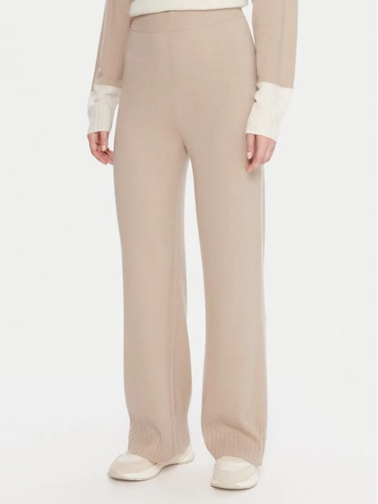 Obrázek produktu United Colors Of Benetton Úpletové kalhoty 102HDF00Z Béžová Wide Leg